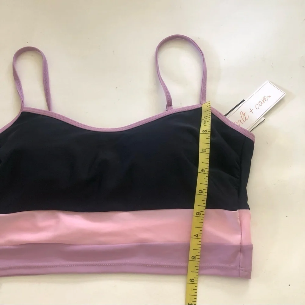 Salt +Cove Colorblock Longline Bikini Set Size M